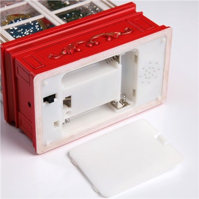 УЦЕНКА Фигура светодиодная «Дед Мороз в арке», 13.5×22×7.8 см, пластик, батарейки ААх3 (не в комплекте), USB, свечение тёплое белое