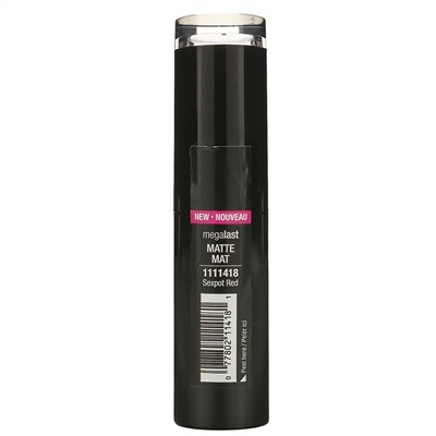 Wet n Wild, MegaLast Matte Lip Color, Sexpot Red, 0.11 oz (3.3 g)