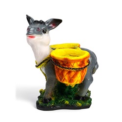 Декоративное кашпо для цветов «Ослик», 26×33×34 см, гипс