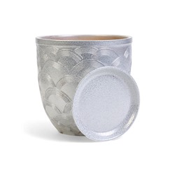 Горшок для цветов «Узор», 5 л, d=21 см, h=21 см, керамический, с поддоном