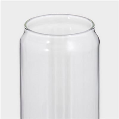 Стаканы «Брук» Magistro, 450 мл, 7.5×15 см, набор 2 шт., стекло, прозрачные