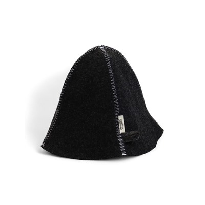 Шапка для бани и сауны «Колокольчик», полиэфир 70%, шерсть 30%, серая, «Добропаровъ»