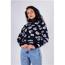 Джемпер с фиксатором Леопард арт.23377 (Черный_леопард)