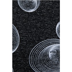 Платье "Идеал стиля" (черное/принт) П8792