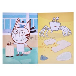 Книга  приклей-ка " Три кота  и море  Приключения на море"