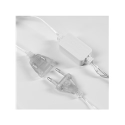 Гирлянда «Нить» 2.5 м с насадками «Груши», IP20, прозрачная нить, 10 LED, свечение белое, 220 В