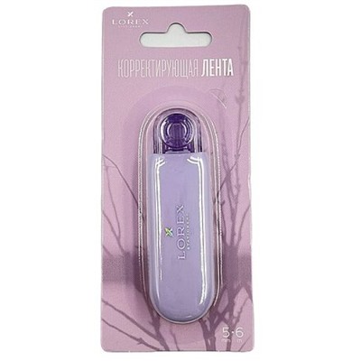 Корректор-лента 5 мм х 6 м "SHADOW OF HAPPINESS.LILAC" корп.сиреневый LXCT-SOHL LOREX