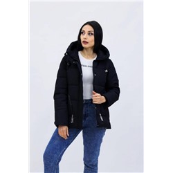Демисезонная женская куртка весна осень 9602 (Черный)