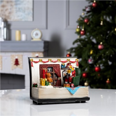 Светодиодная фигура «Праздничный вечер» 19×15×12 см, полистоун, батарейки ААх3 (не в комплекте), USB, свечение мульти