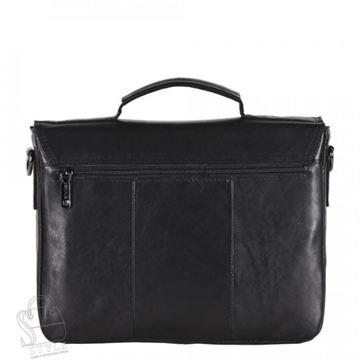 Портфель мужской кожаный 02213Z black Zinimsk