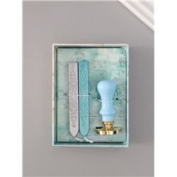 Подарочный набор для сургучной печати «Зимний олень», печать, ручка, сургуч, 12.5×10×3.6 см