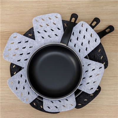 Салфетки - вкладыши для посуды Доляна «Грэй», 2 шт., 38×38 см