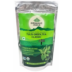 Organic India Tulsi Green Tea Classic / Зеленый Чай Классический со Священным Базиликом 100 г
