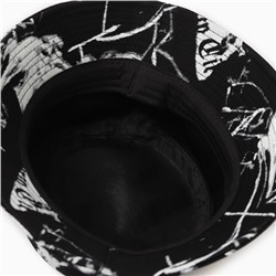 Панама детская MINAKU «Тай-Дай», чёрный/белый, размер 54