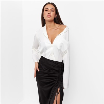 Юбка миди на кулиске женская MIST: Classic Collection размер 46, чёрная