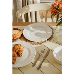 Тарелки SL Home «Винтаж фрэнч», d=27 см, набор 2 шт., фарфор, белые