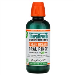 TheraBreath, Fresh Breath, Oral Rinse, Rainforest Mint, 16 fl oz (473 ml)