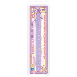 Двухсторонний фиолетовый фаллоимитатор Double Dong Purple Jellie - 46 см.