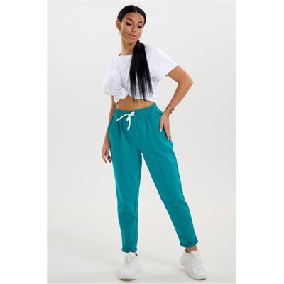 Брюки женские 46664 (Изумрудный)