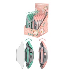 Готовальня ErichKrause "Pastel Bloom", 2 предмета, пенал, микс