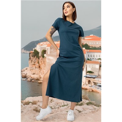 Однотонное женское платье-футболка Happyfox