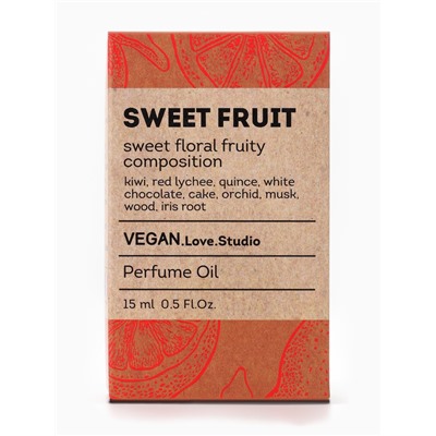 Парфюмерное масло женское VEGAN.Love.Studio Sweet Fruit, 15 мл (по мотивам Fantasy (B.Spears)
