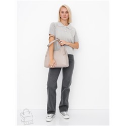 Сумка женская кожаная 0966CH apricot Polina&Eiterou
