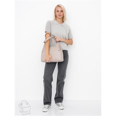 Сумка женская кожаная 0966CH apricot Polina&Eiterou