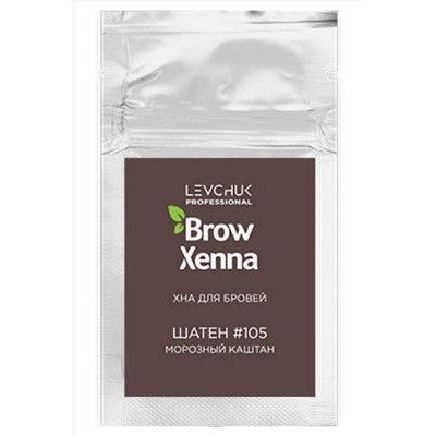 BrowXenna Хна для бровей, шатен №105, 6 г KRISTALLER, 1107987