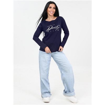 Лонгслив "Флоп" (Темно-синий)