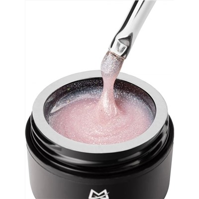 MANITA Гель моделирующий для ногтей с хлопьями юки / Builder Gel Moonlight №06, 15 мл 28229