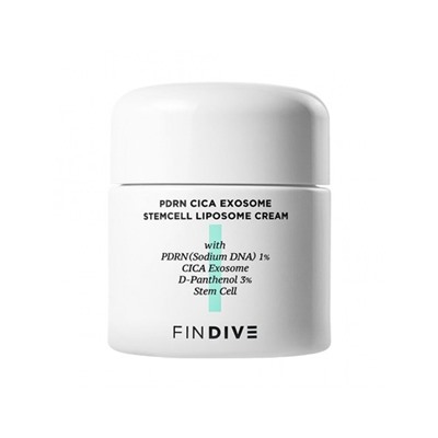 FINDIVE Липосомный крем с ПДРН и центеллой PDRN Cica Exosome Stemcell Liposome Cream