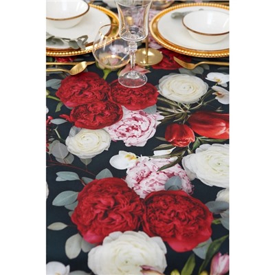 Скатерть «Этель» Flowers, 110×147 см, 100% хлопок, саржа 190 г/м²