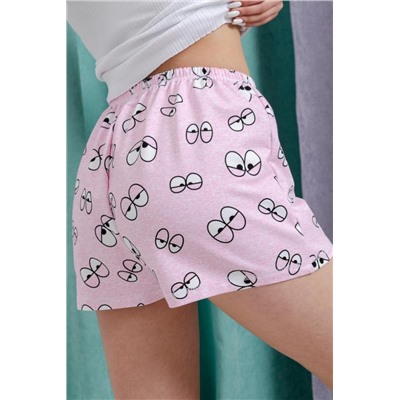 Пижама женская 8434 (Глаза на розовом)