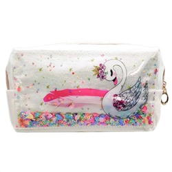 Sunflower Косметичка женская тубус с пайетками, лебедь, разноцветный 5863
