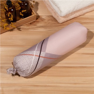 Подушка-валик с лавандой и стружкой можжевельника, сувенирный, 10×28 см, МИКС