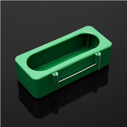 Кормушка для птиц внутренняя матовая 15×6.5×4.5 см, зелёная