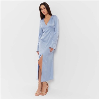 Платье женское шёлковое MIST: Classic Collection размер 44, голубое