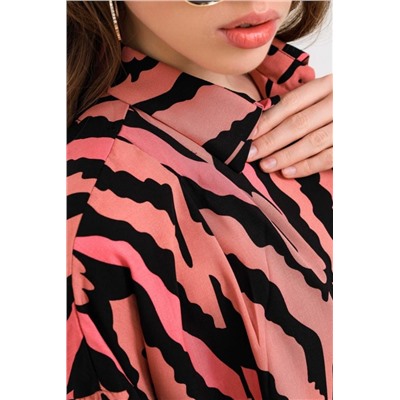 Костюм штапель рубашка _ шорты 1252 (Коралл)