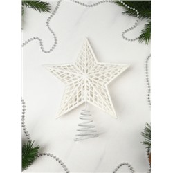 Верхушка на елку Звезда 19,5х23,5 см / LBY-23119 /уп 140/