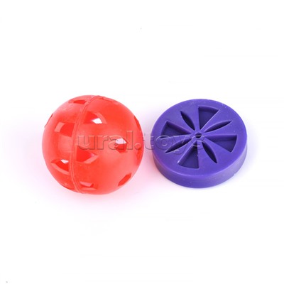 Клюшка детск. с шайбой и мячиком в индивид. упак. (дерево+пластик)