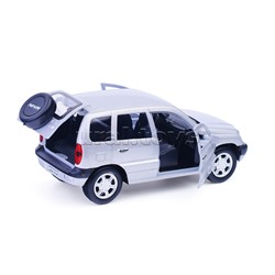 Машина металл LADA NIVA 12 см, (двери, багаж, серебристый) инерц, в коробке
