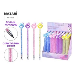 Вечный карандаш "ЛАПКИ" с кристаллами M-7068 Mazari