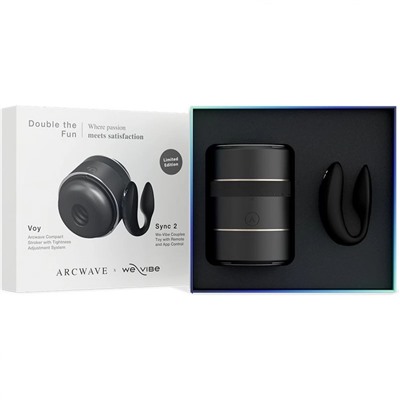Набор для пар Double the Fun: мастурбатор ARCwave Voy и вибратор We-Vibe Sync 2