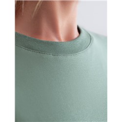 Футболка с принтом свободная эластичная из премиального хлопка