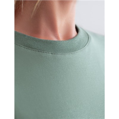 Футболка с принтом свободная эластичная из премиального хлопка