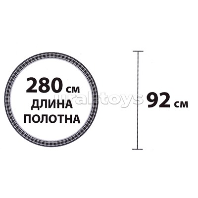 Железная дорога (свет-звук, длина пути 280см.) в коробке