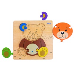 Пазл-вкладыш "Мишка"