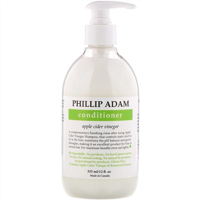 Phillip Adam, кондиционер с яблочным уксусом, 355 мл (12 жидк. унций)