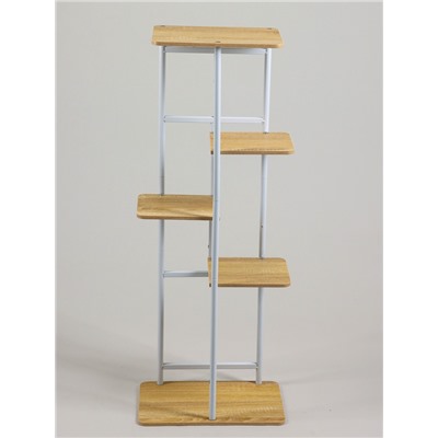 Подставка для цветов Greengo, 5 полок, 36×23×94 см, напольная, каркас металл, полки МДФ, белая